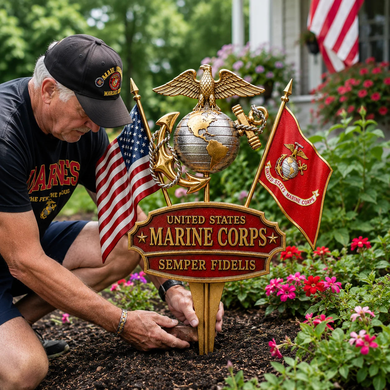 🇺🇸🎖️ Military Branch Tribute Garden Stakes