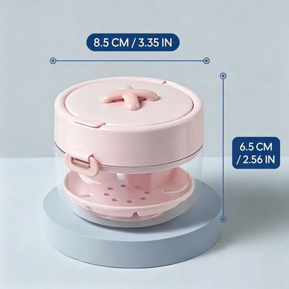 🎁3-in-1 Retainer Cleaning Case With Drain Tray, Mirror & Brush