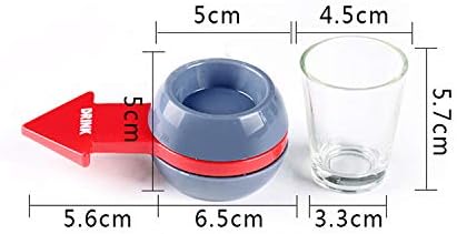Yun River Spin The Shot – Fun Party Drinking Game,Includes 2 Ounce Shot Glass