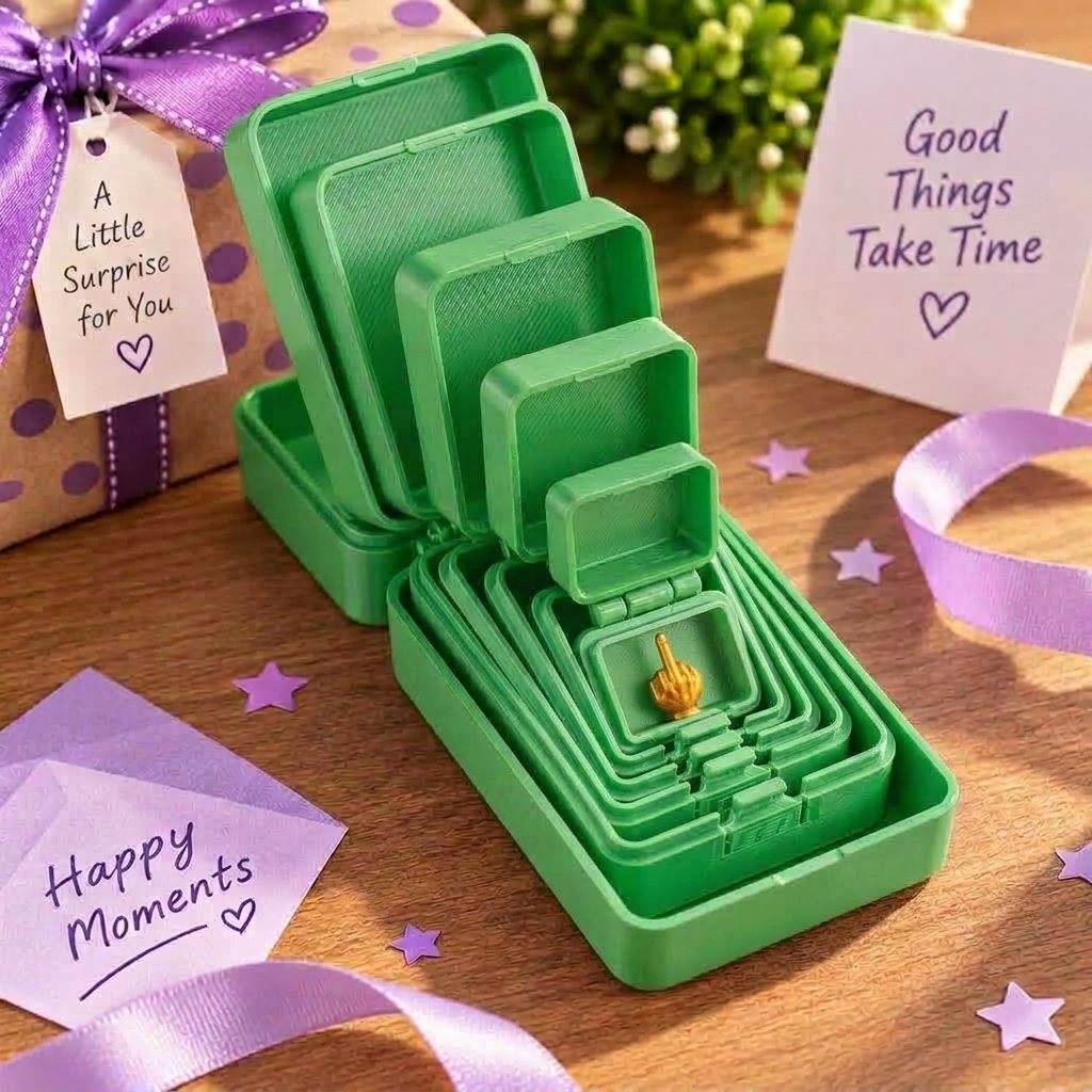 🔥 6-Layer Nesting Prank Gift Box