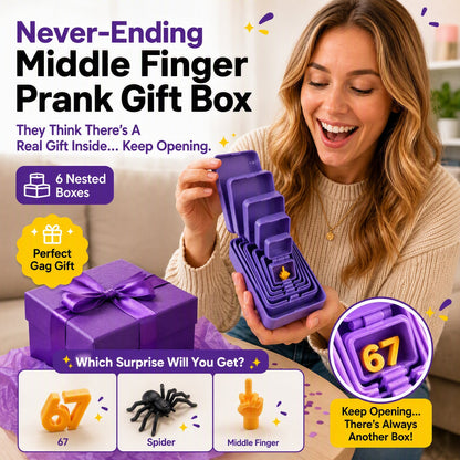🔥 6-Layer Nesting Prank Gift Box