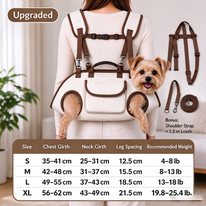 ⭐Hands-Free Pet Carrier Sling – Breathable Small Dog & Cat Carrier with Leash