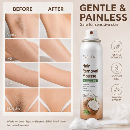 🎁Korean Hair Removal Mousse Kit – Smooth Body Care In 3 Easy Steps