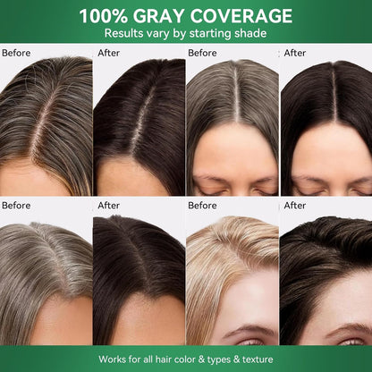 ⭐ Black Hair Dye Shampoo – Cover Grays & Color at Home in 20 Minutes