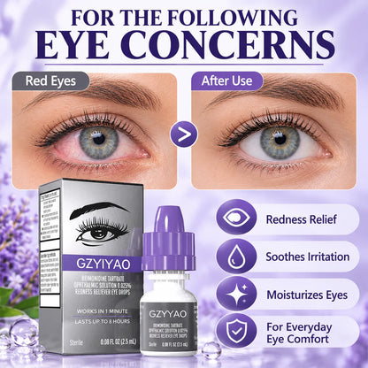 🎁Redness Relief Eye Drops – Brimonidine Tartrate 0.025%