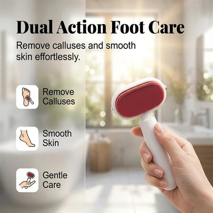 Dual-Sided Foot Callus Remover – Replaceable Stainless Steel Scraper