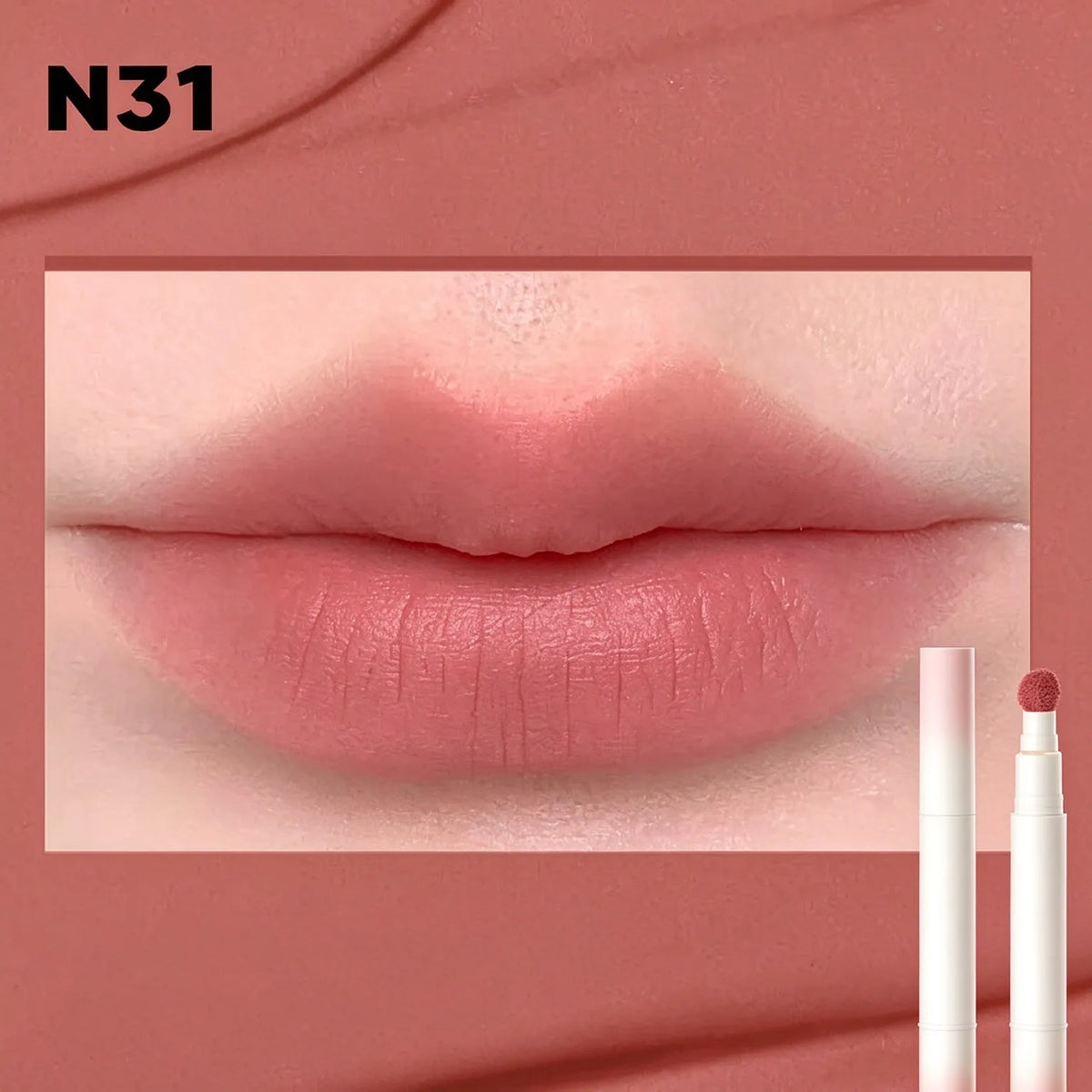 🎁Cushion-Tip Matte Lip & Cheek Tint – Soft-Focus Blur Finish & Buildable Color