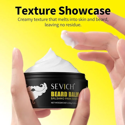🎁Men’s Beard Balm for Softening, Styling & Frizz Control