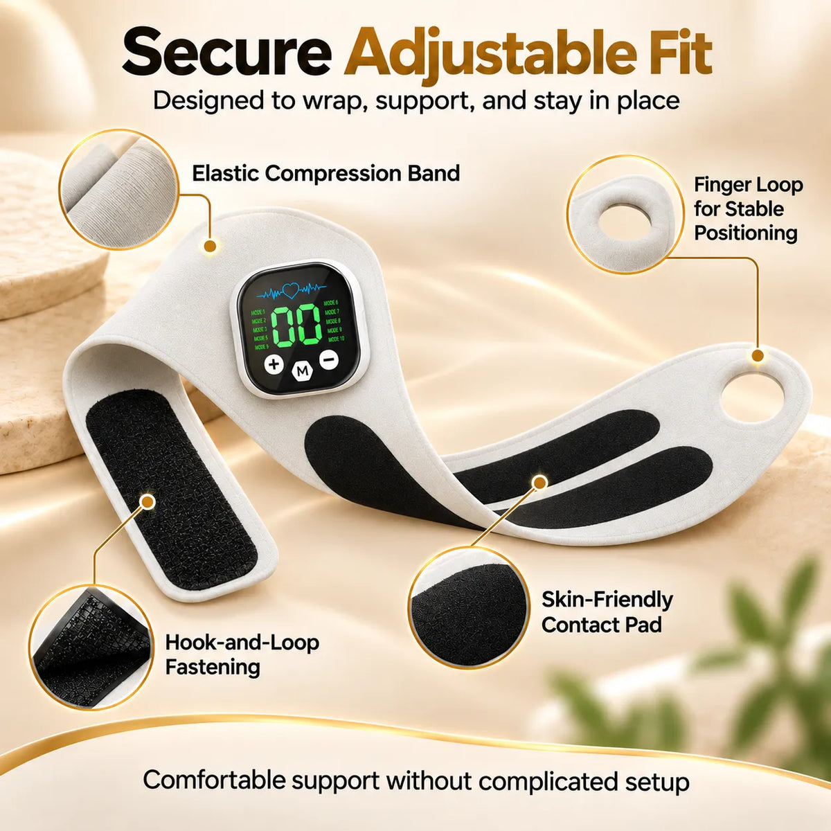 🎁Rechargeable Electric Wrist Massager – Adjustable Wrist Support