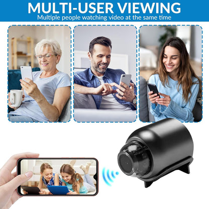📷 Mini 4K Security Camera — Compact Size, Clear HD Monitoring Anytime, Anywhere