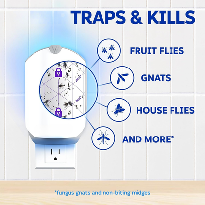 🪰 Indoor UV Fly Trap for Fruit Flies, Gnats & House Flies