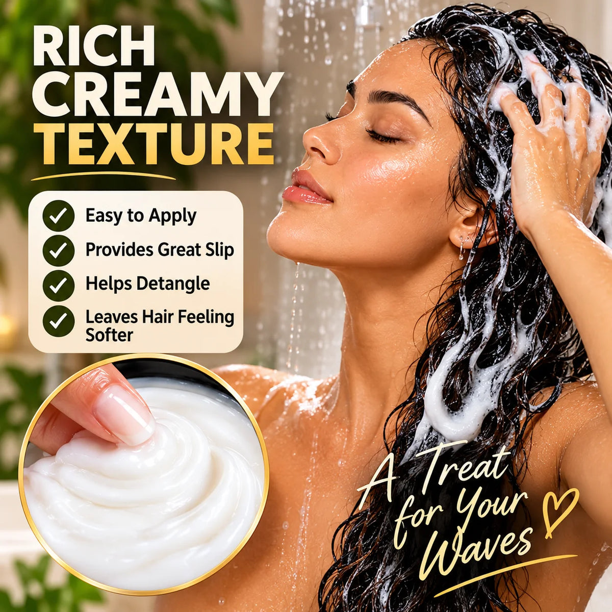🎁Moisture Mask for Wavy Hair – Deep Conditioning Treatment, 450g