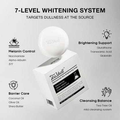 🎉Teashell 3D Niacinamide Whitening Soap