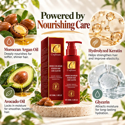 🎁Argan Oil & Avocado Curl Defining Leave-In Cream – Moisturizing Hair Styling Cream for Soft, Frizz-Controlled Curls