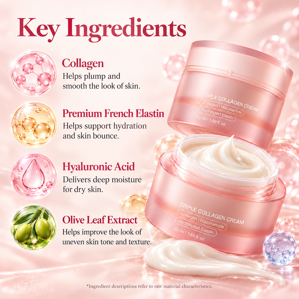🔥Triple Collagen Cream l Hydrating Moisturizer