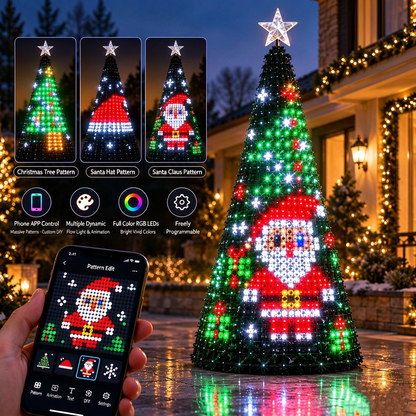 🔥Smart APP & Remote RGB Christmas Tree Lights🎄