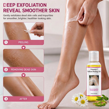 🎁Yellow Peeling Oil – Deep Exfoliating Body Peel for Rough, Dull Skin