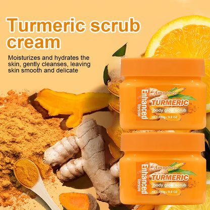 ✨ Turmeric Glow Body Scrub — Gently Exfoliate, Nourish & Hydrate