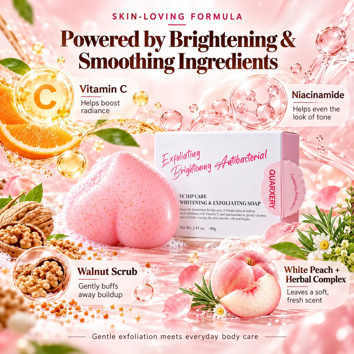 🎁Vitamin C Exfoliating Body Soap – Brightening & Smoothing Full Body Care