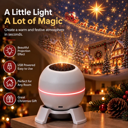 🔥 Last day to save 49% –🎄🎅 Christmas Magic Projection Light – Bring Holiday Scenes to Life