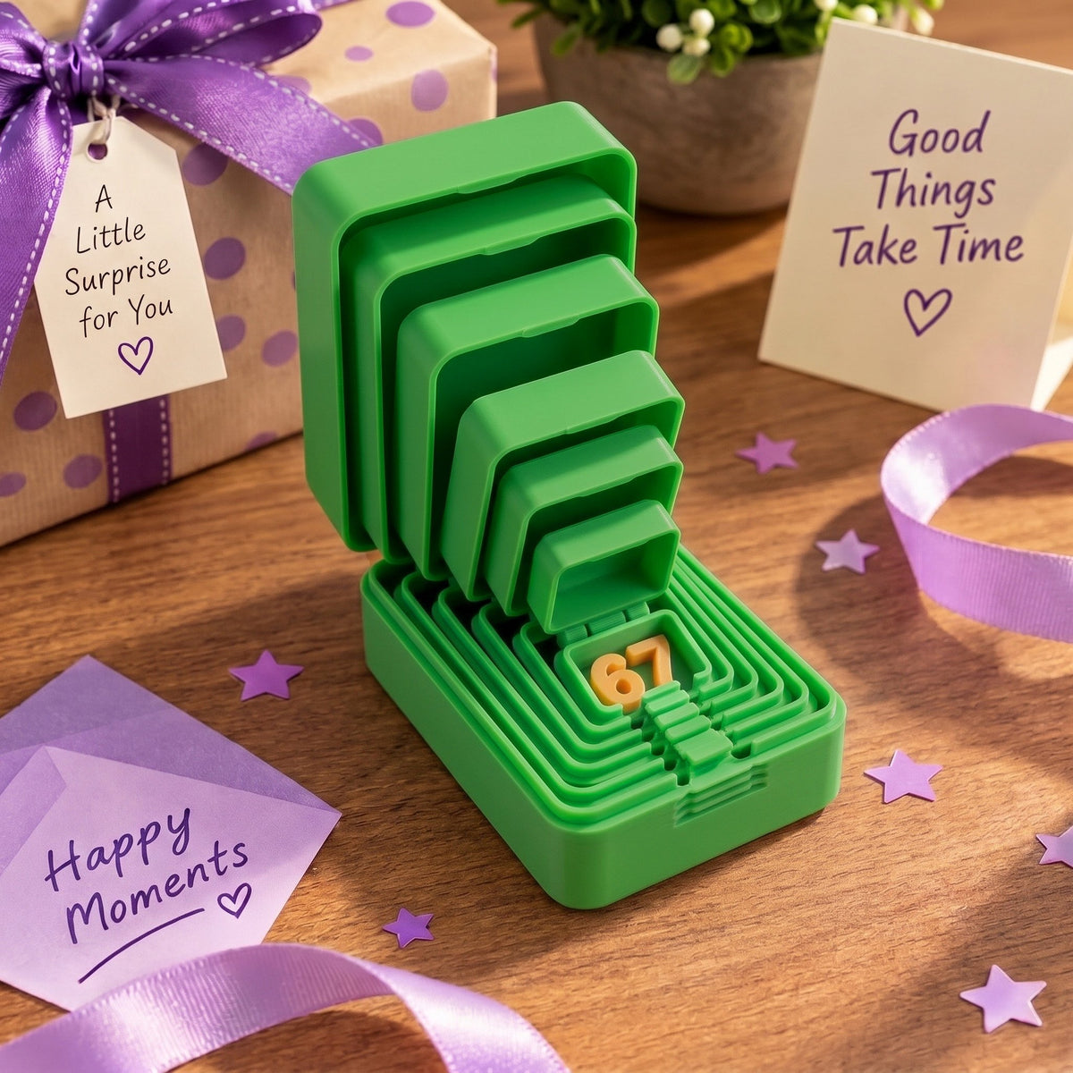 🔥 6-Layer Nesting Prank Gift Box