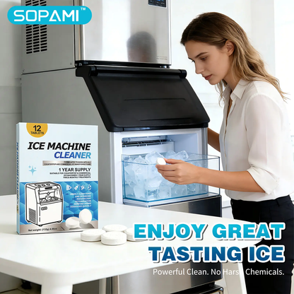 🧊Ice Maker Cleaning Tablets, Effective Descaling Tabs to Remove Scale & Odor, Safe for All Standalone Ice Mach