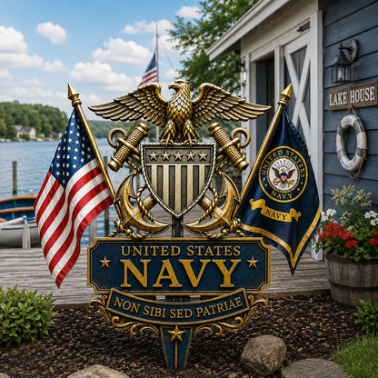 🇺🇸🎖️ Military Branch Tribute Garden Stakes