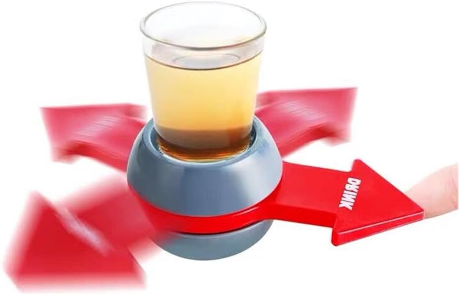 Yun River Spin The Shot – Fun Party Drinking Game,Includes 2 Ounce Shot Glass