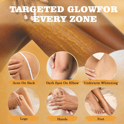 ✨ Turmeric Glow Body Scrub — Gently Exfoliate, Nourish & Hydrate