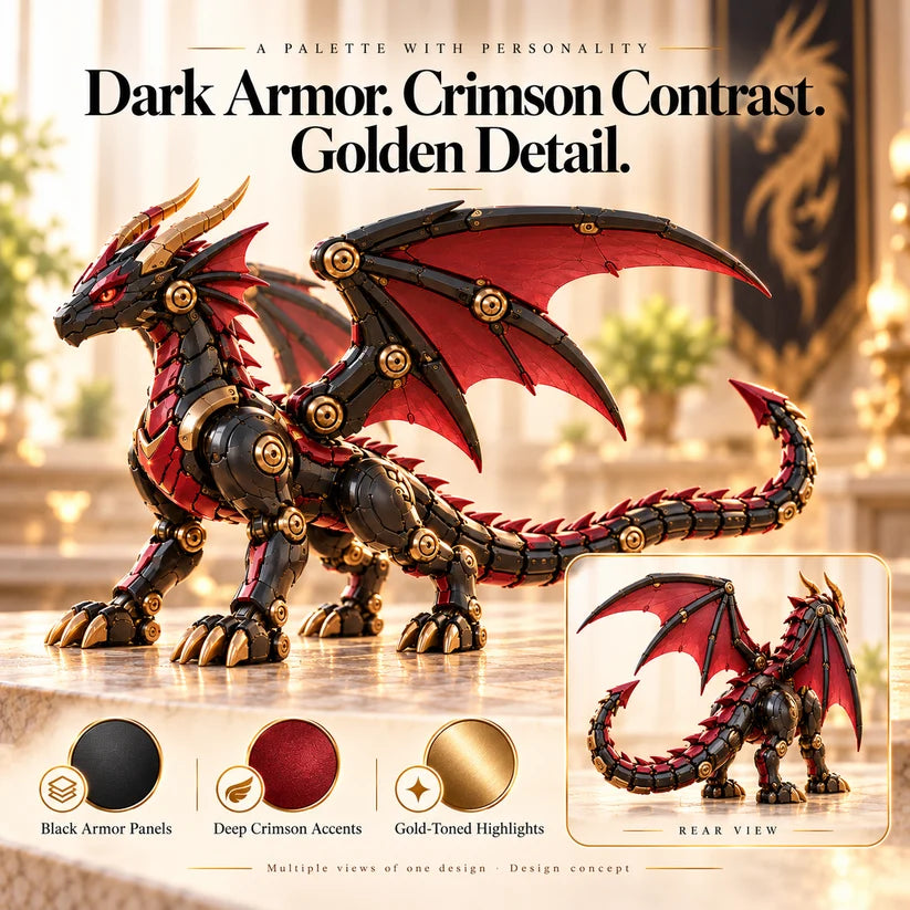⭐🐉 Last Day 49% OFF – Folding-Wing Mechanical Dragon Egg