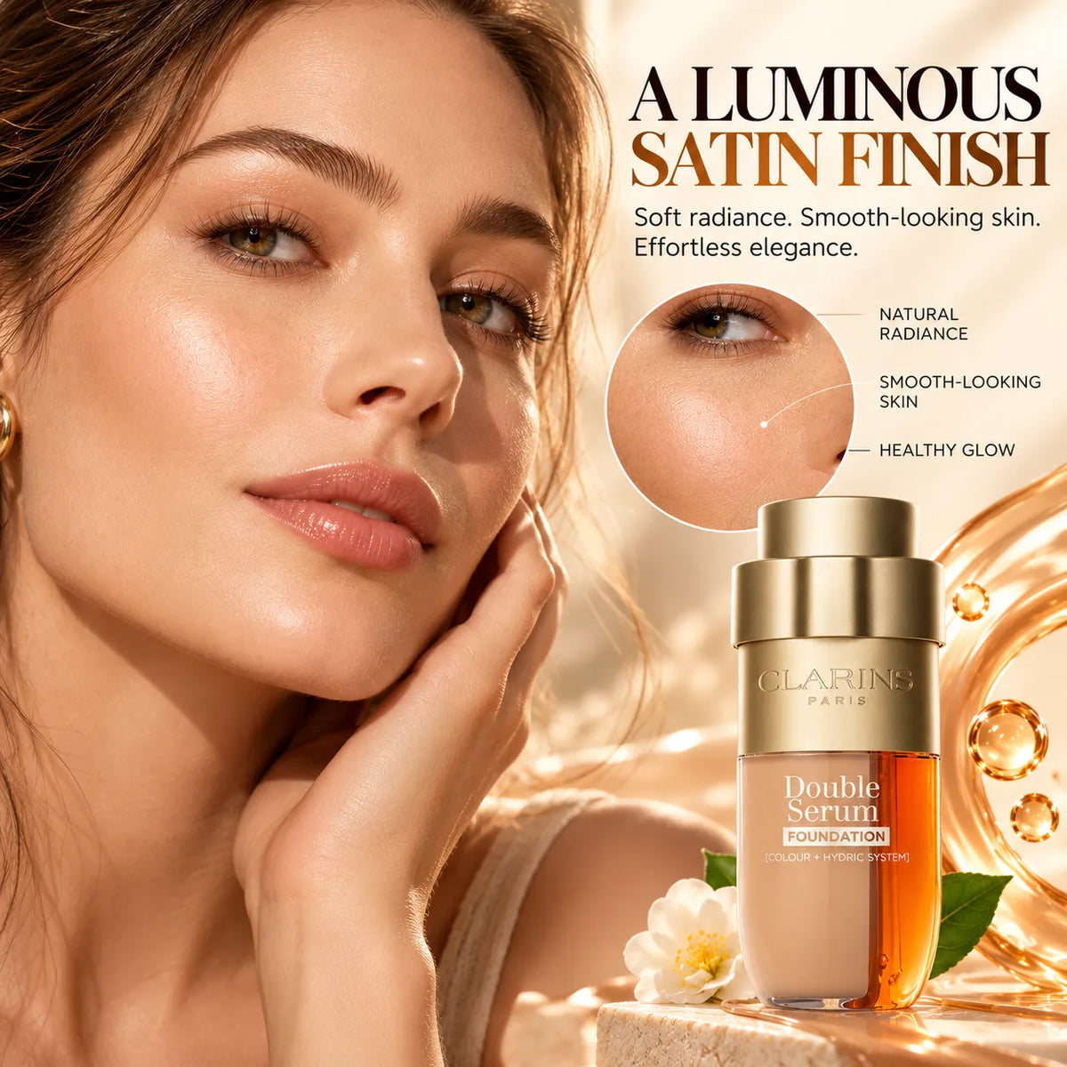 🎁Double Serum Hydrating Foundation – Buildable Coverage, Luminous Satin Finish