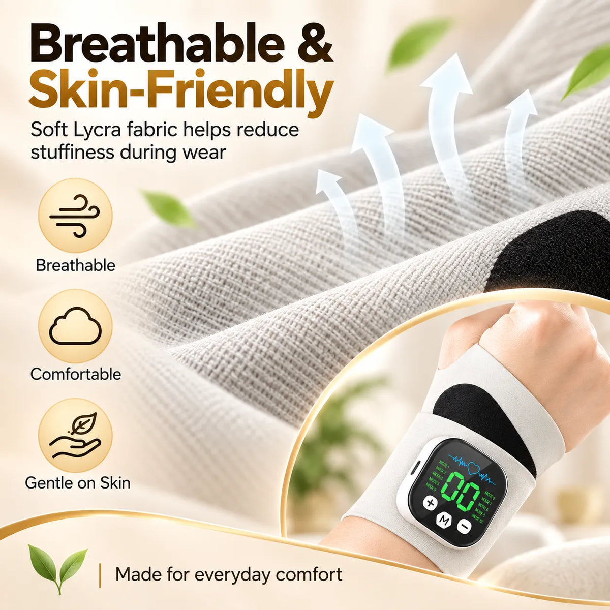 🎁Rechargeable Electric Wrist Massager – Adjustable Wrist Support