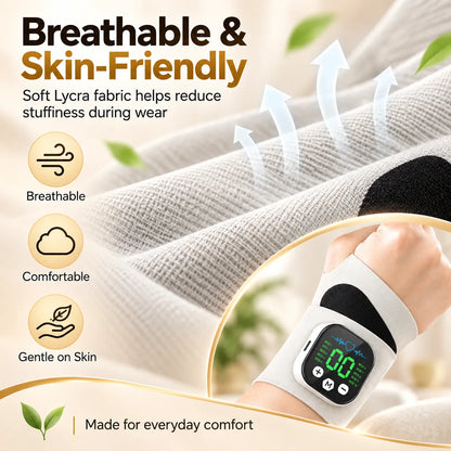 🎁Rechargeable Electric Wrist Massager – Adjustable Wrist Support