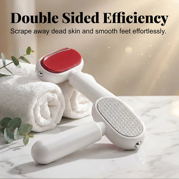 Dual-Sided Foot Callus Remover – Replaceable Stainless Steel Scraper