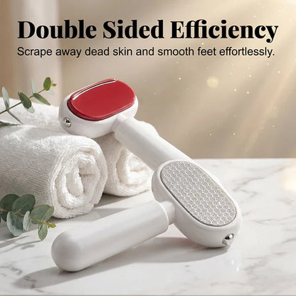 Dual-Sided Foot Callus Remover – Replaceable Stainless Steel Scraper