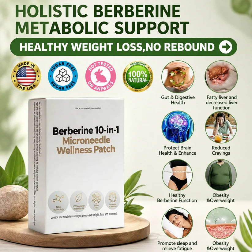 10-in-1 Berberine Microneedle Patch | Precision Delivery for Visible Results