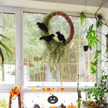 ⭐Haunted Crow Wreath – Create a Spooky Halloween Entrance