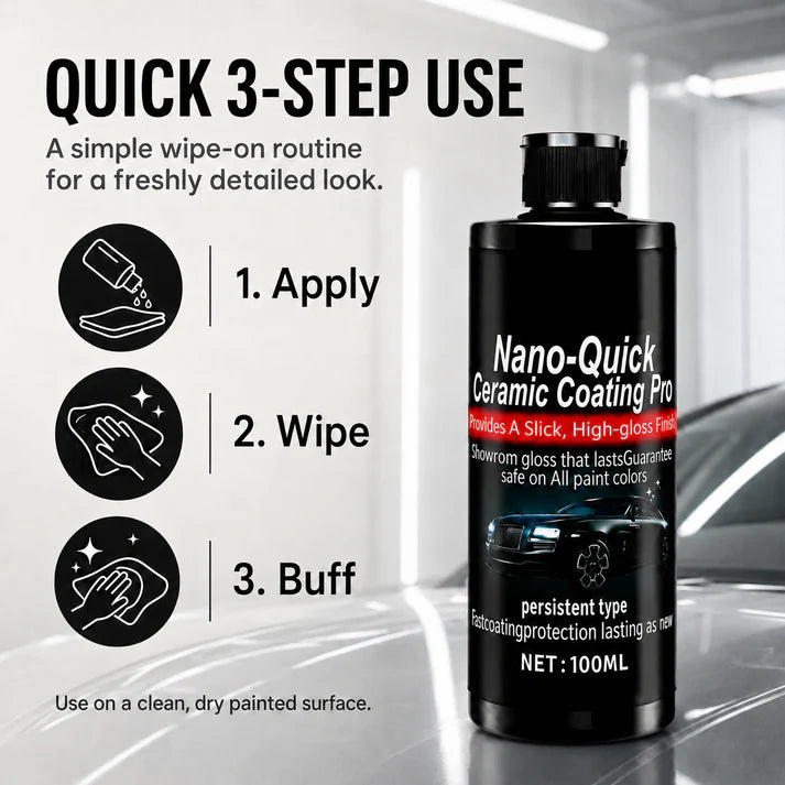 Nano Ceramic Coating Spray | Restore Deep Gloss & Long-Lasting Shine