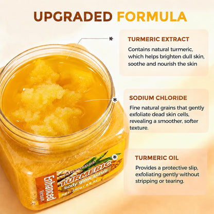 ✨ Turmeric Glow Body Scrub — Gently Exfoliate, Nourish & Hydrate
