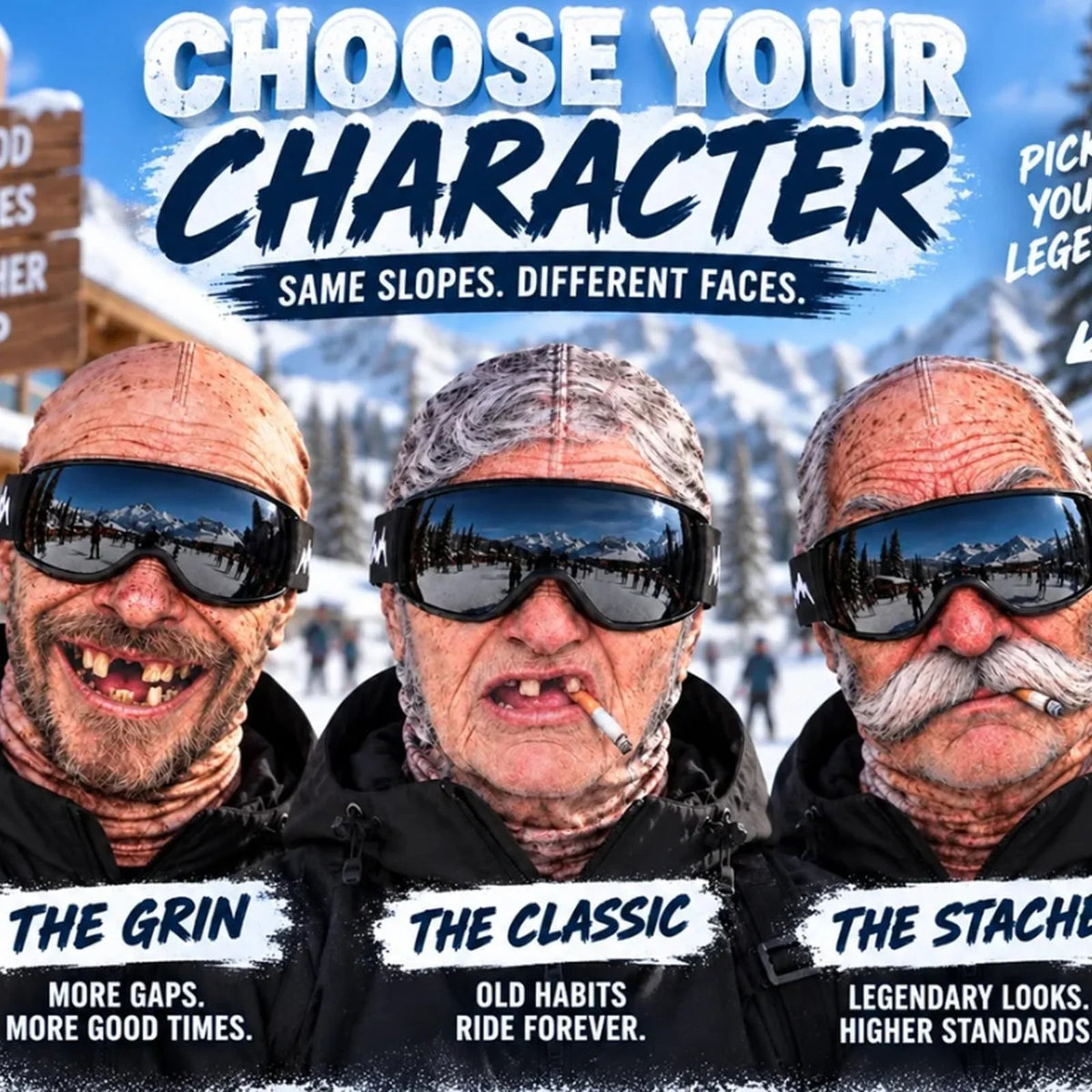 🔥Funny Old Man Face Balaclava Mask
