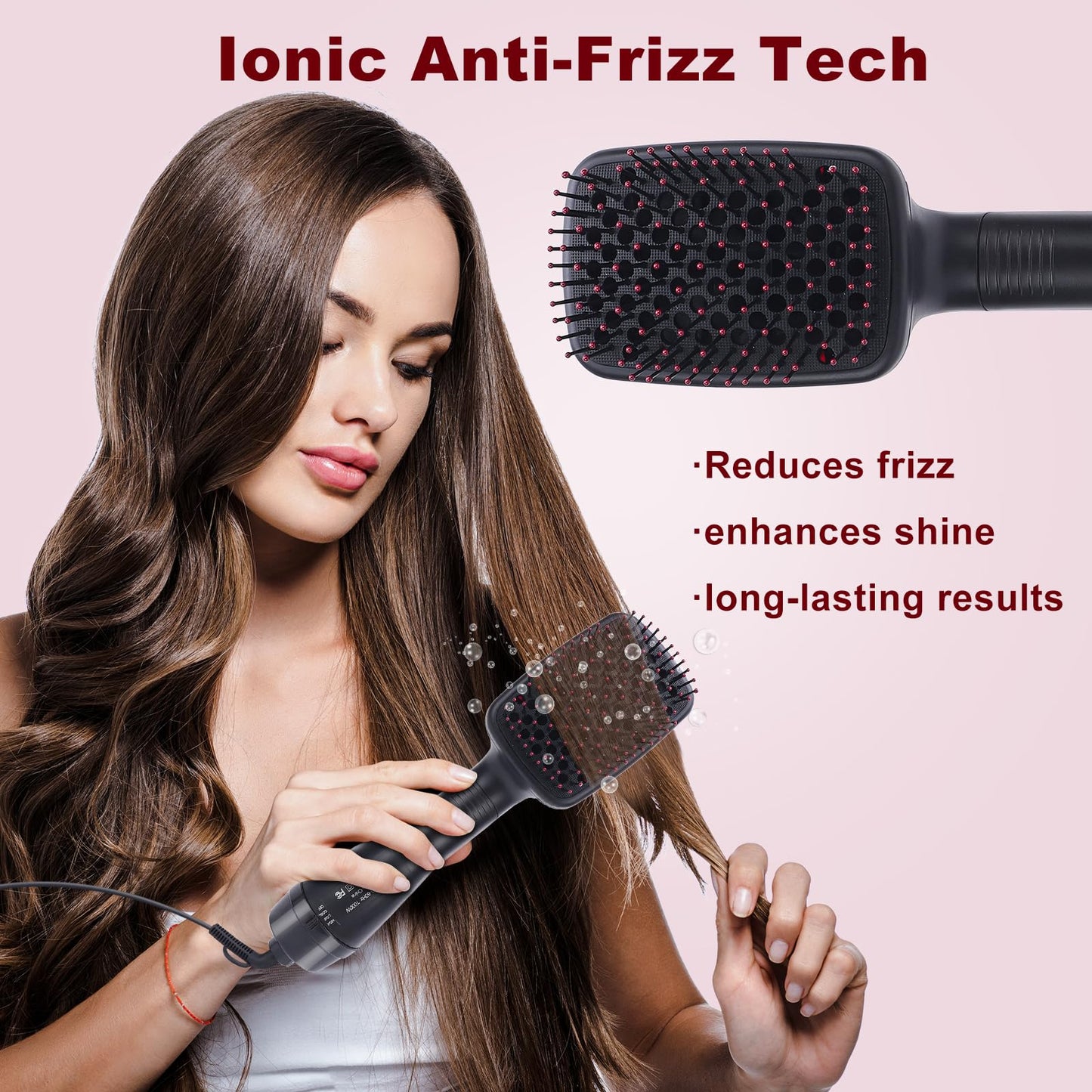2 in 1 Comfort Comb Design Multifunctional Hair Dryer. Fast Drying Hair Styling Tool. Hairdressing Comb Hot Air Brush. Makeup Products. Hair Straightener Comb
