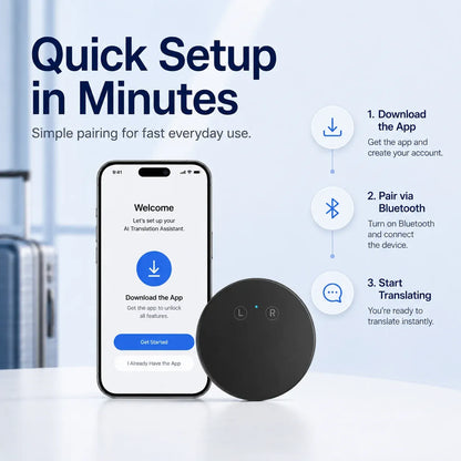 🔥AI Pocket Translator – Real-Time Two-Way Voice Translation in 165+ Languages