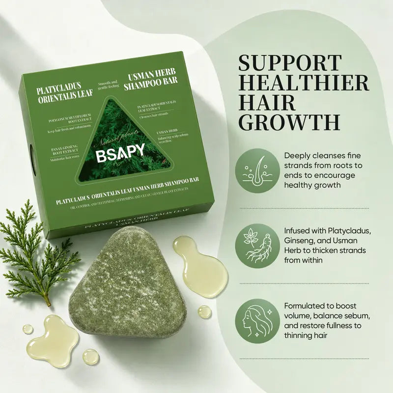 🎁Herbal Shampoo Bar For Thinning Hair &amp; Scalp Care