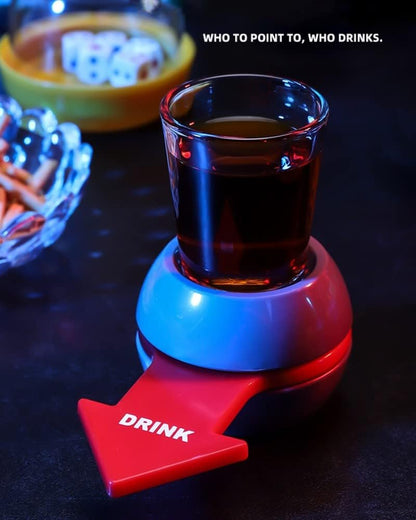 Yun River Spin The Shot – Fun Party Drinking Game,Includes 2 Ounce Shot Glass