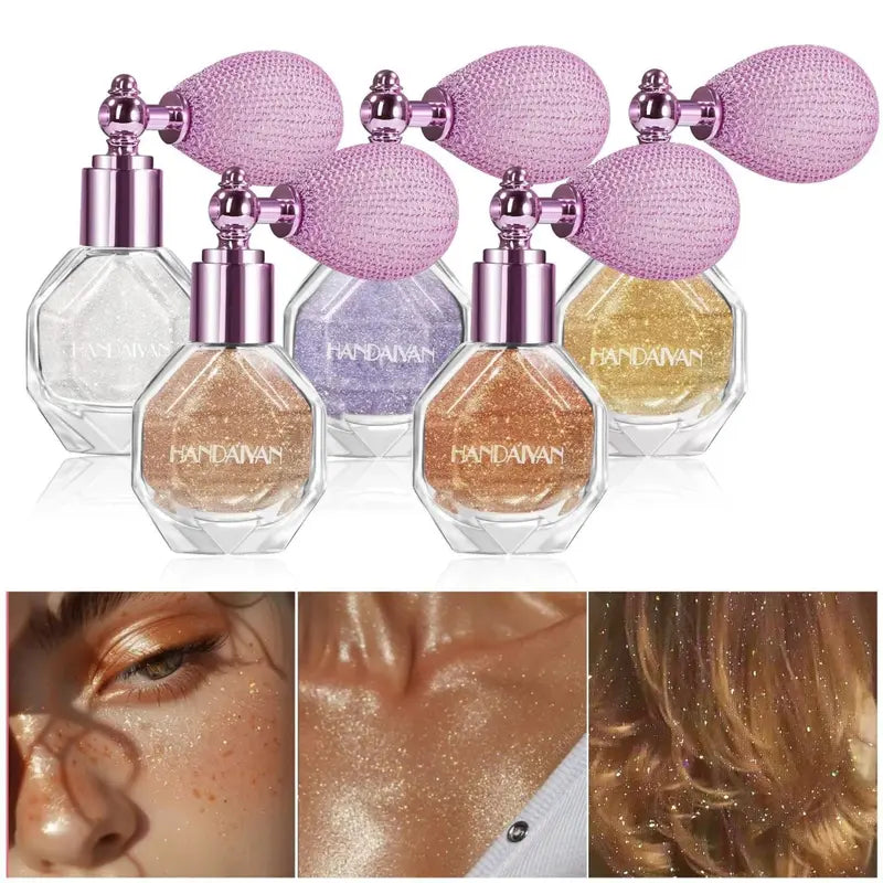 🎁Glitter Highlighter Spray & Pearlescent Makeup Set