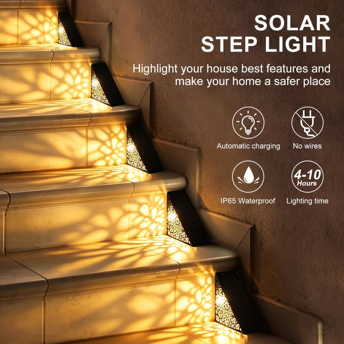 🎉Stepora - Solar Metal Outdoor Step Lights