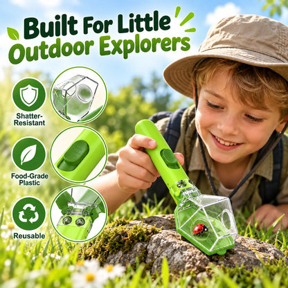 🎁6X Magnifying Insect Viewer Catcher – Safe Release Nature Discovery Tool For Kids
