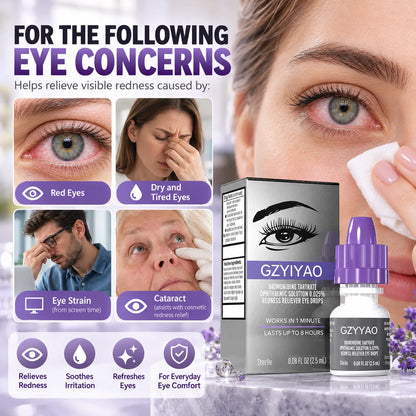 🎁Redness Relief Eye Drops – Brimonidine Tartrate 0.025%