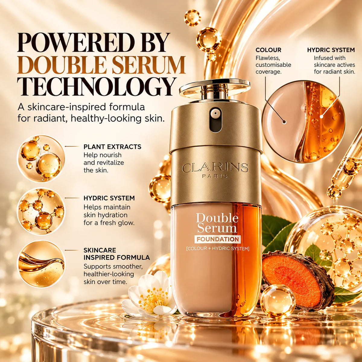 🎁Double Serum Hydrating Foundation – Buildable Coverage, Luminous Satin Finish