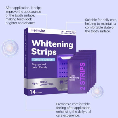 💜 Purple Teeth Whitening Strips — PAP-Powered, Peroxide-Free Brightening for a Whiter-Looking Smile